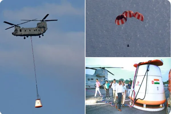 ISRO completes first Integrated Air Drop Test for safe crew recovery in Gaganyaan mission