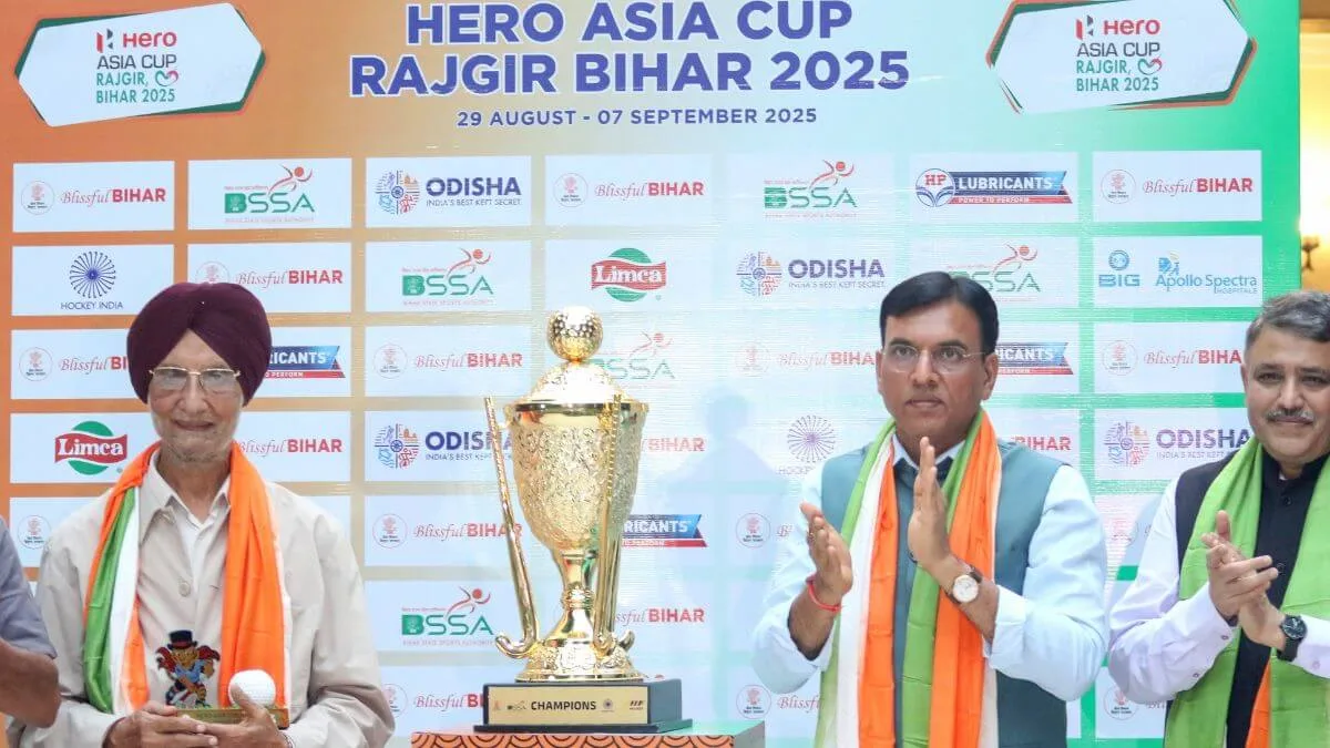 Mandaviya Unveils Hockey Asia Cup 2025 Trophy in Delhi