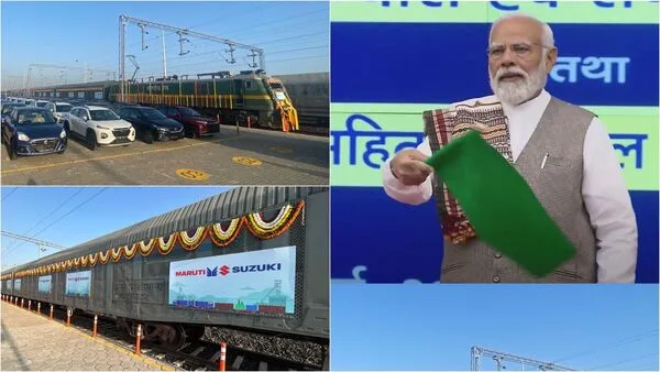 PM Modi inaugurates India's first in-plant railway siding at Suzuki ...